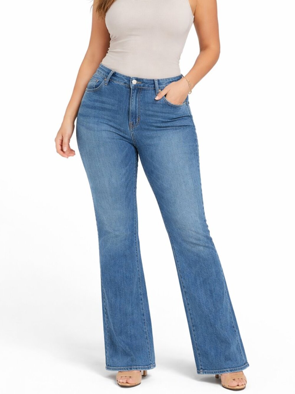 NWT Seven7 18W High Rise Slim Boot Jeans Ocean Drift Plus Stretch Denim